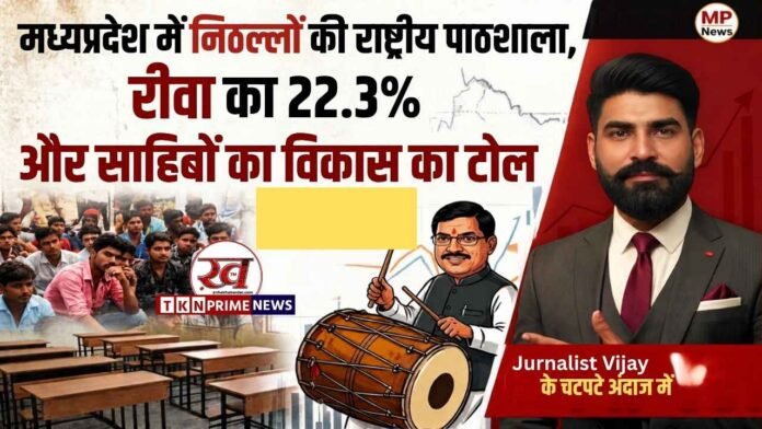 MP me berojgari par report Rewa evelopment Journalist Vijay Style
